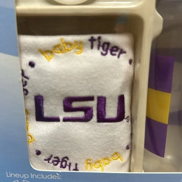 Kick off collection LSU. Pacifier. Bib and bottle new in box - Picture 3 of 5